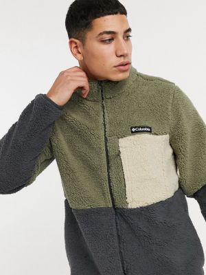 Columbia Mountainside Heavyweight Fleece In Gray