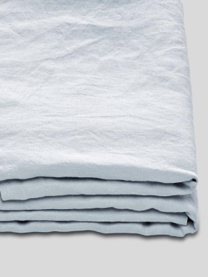 100% Linen Fitted Sheet In Mist