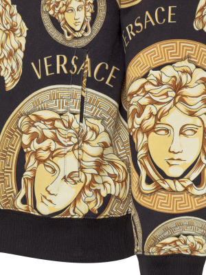 Versace Medusa Print Zip-up Hoodie