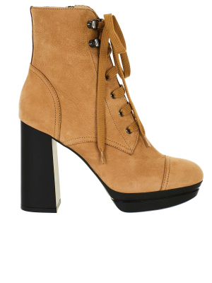 Hogan Lace-up High Ankle Boots