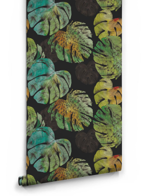 Monstera Boutique Wallpaper In Dark By Milton & King