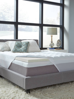 3.5" Memory Foam/fiber Mattress Topper - Beautyrest