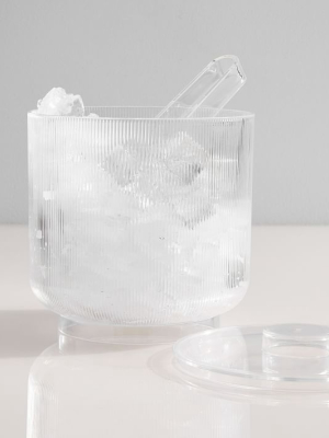 Fluted Acrylic Ice Bucket