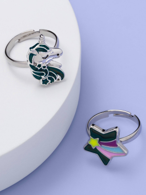 Girls' Star And Unicorn Ring - More Than Magic™