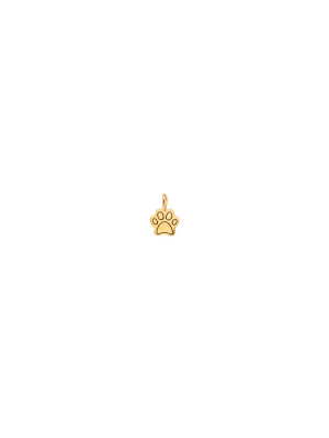 14k Single Midi Bitty Dog Paw Charm