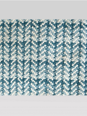 2'x3' Zig Zag Woven Accent Rug Teal - Threshold™