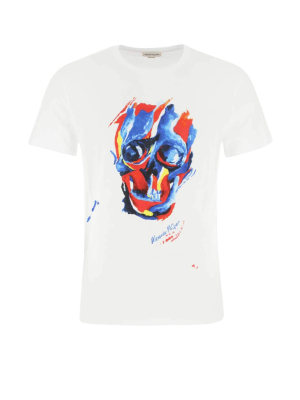 Alexander Mcqueen Skull Printed T-shirt