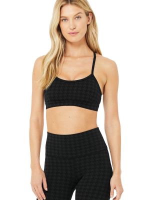 Houndstooth Gratitude Bra - Black