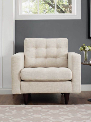 Era Upholstered Armchair Beige