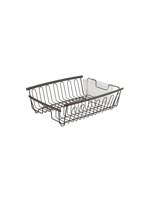 Mdesign Large Kitchen Sink Dish Drying Rack, 2 Pieces