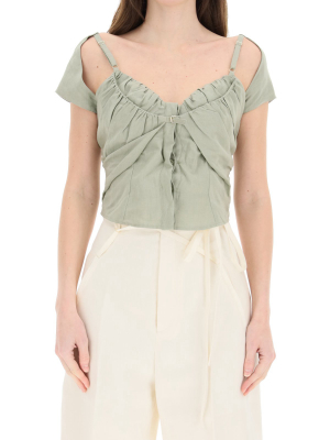 Jacquemus Le Haut Tovallo Cropped Top