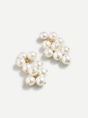 Pearl-cluster Dangle Earrings