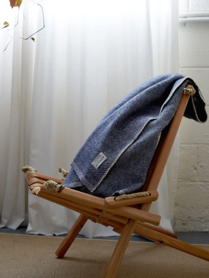 Wool Throw Blanket - "evening"