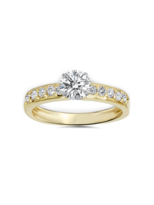 Pompeii3 1ct Yellow Gold Diamond Engagement Ring 14k