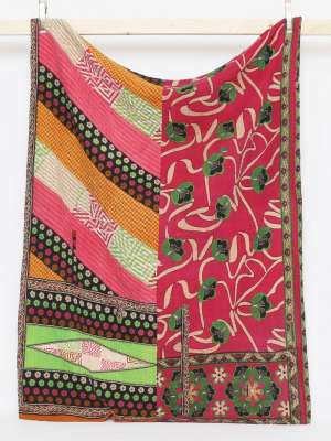 Anchal Twin Kantha Quilt No. T190942