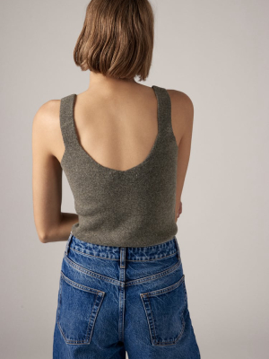 Cropped Knit Top