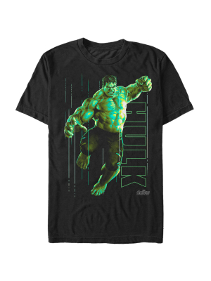 Men's Marvel Avengers: Infinity War Hulk Portrait T-shirt