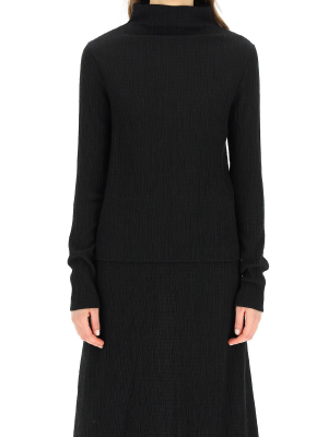 Jil Sander High-neck Long Sleeve Top