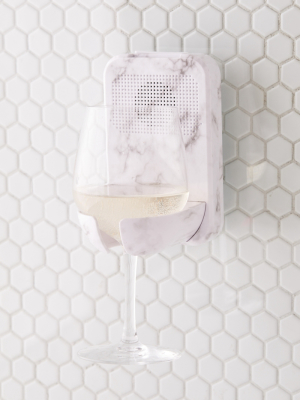 Gabba Goods Wine Holder Bluetooth Shower Speaker