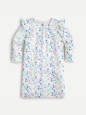 Girls' Long-sleeve Nightgown In Sleepy Stars