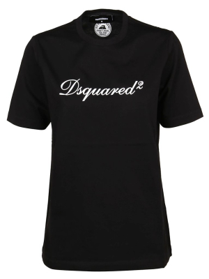 Dsquared2 Logo Print Crewneck T-shirt