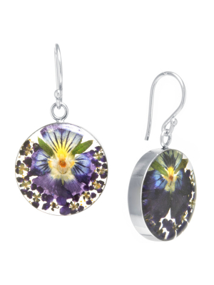 Fine Jewelry Earring Sterling Dark Purple