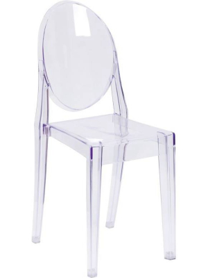 Riverstone Furniture Collection Stacking Side Chair Clear