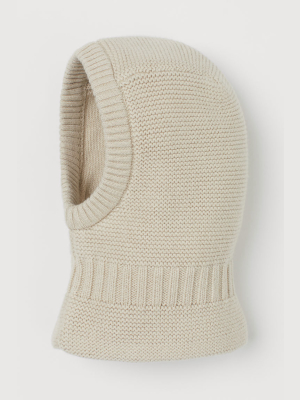 Garter-stitch Balaclava