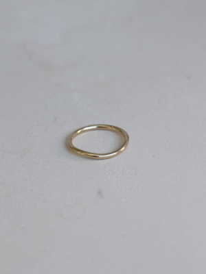 Amelie Band Plain | 18ct Yellow Gold