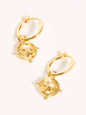 Lili Claspe Jas Coin Hoop Earrings