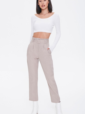 Pleated Ankle Pants