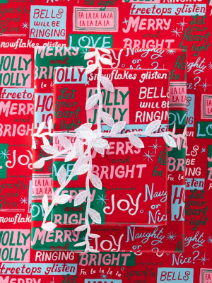 Danielle Kroll Making Spirits Bright Wrapping Paper Roll