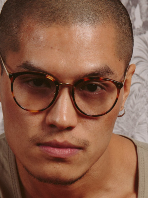 The Calthorpe |  Men's Oval Optical Frame In Tortoiseshell (c15)