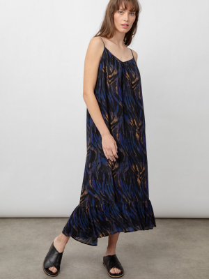 Jennica Dress - Cobalt Tiger Stripe