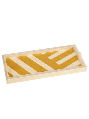 Yellow Stripe Mini Tray