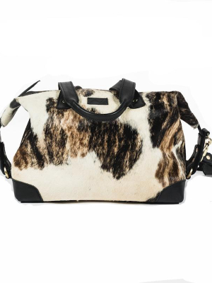 Ellen Handbag - Black Cow Hair