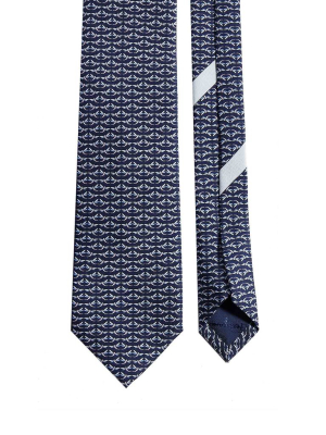 Salvatore Ferragamo Dragonfly Print Tie