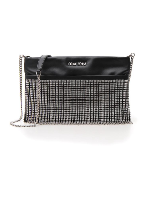 Miu Miu Embellished Crossbody Bag