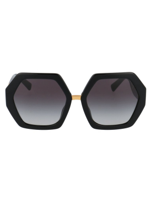 Valentino Eyewear Hexagonal Frame Sunglasses