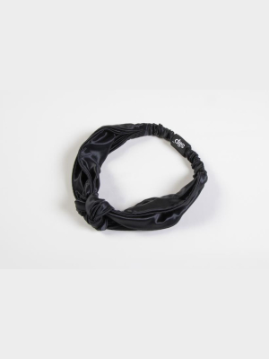 Slip Headband Knot Black