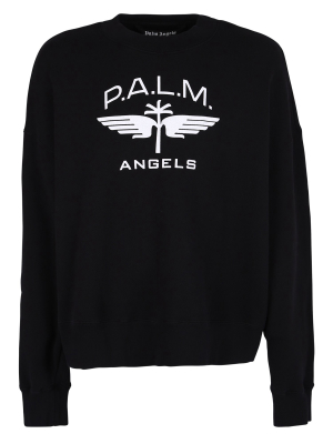 Palm Angels Logo Print Sweatshirt