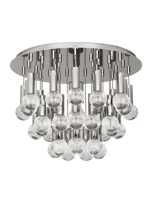 Milano Flush Mount Polished Nickel