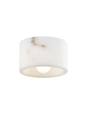 Loris Polished Nickel Flush Mount