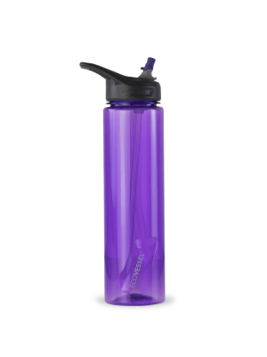 Ecovessel 32oz Wave Bpa-free Tritan Plastic Water Bottle With Straw Top