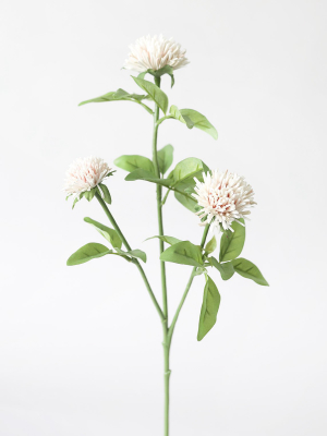 Blush Artificial Clover Wildflowers - 21.5"