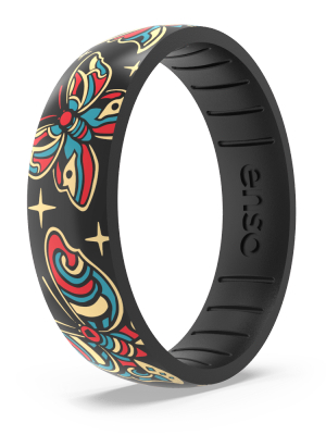 Tim Odland Silicone Ring - Butterfly Black