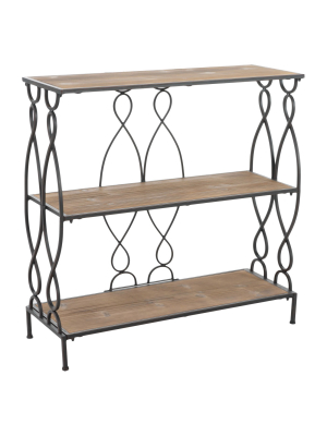 Marseille 34" 3-shelf Rustic Bookcase - Natural - Christopher Knight Home