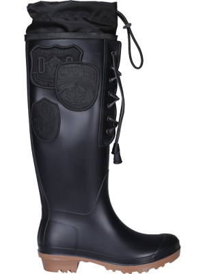 Dsquared2 Logo Patch Rain Boots