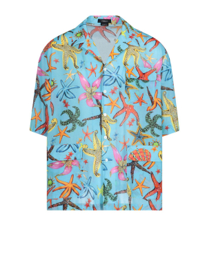 Versace Printed Short Sleeve Shirt