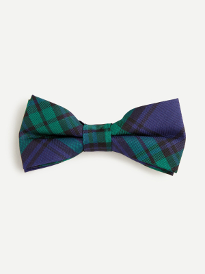 Boys' Bow Tie In Black Watch Plaid